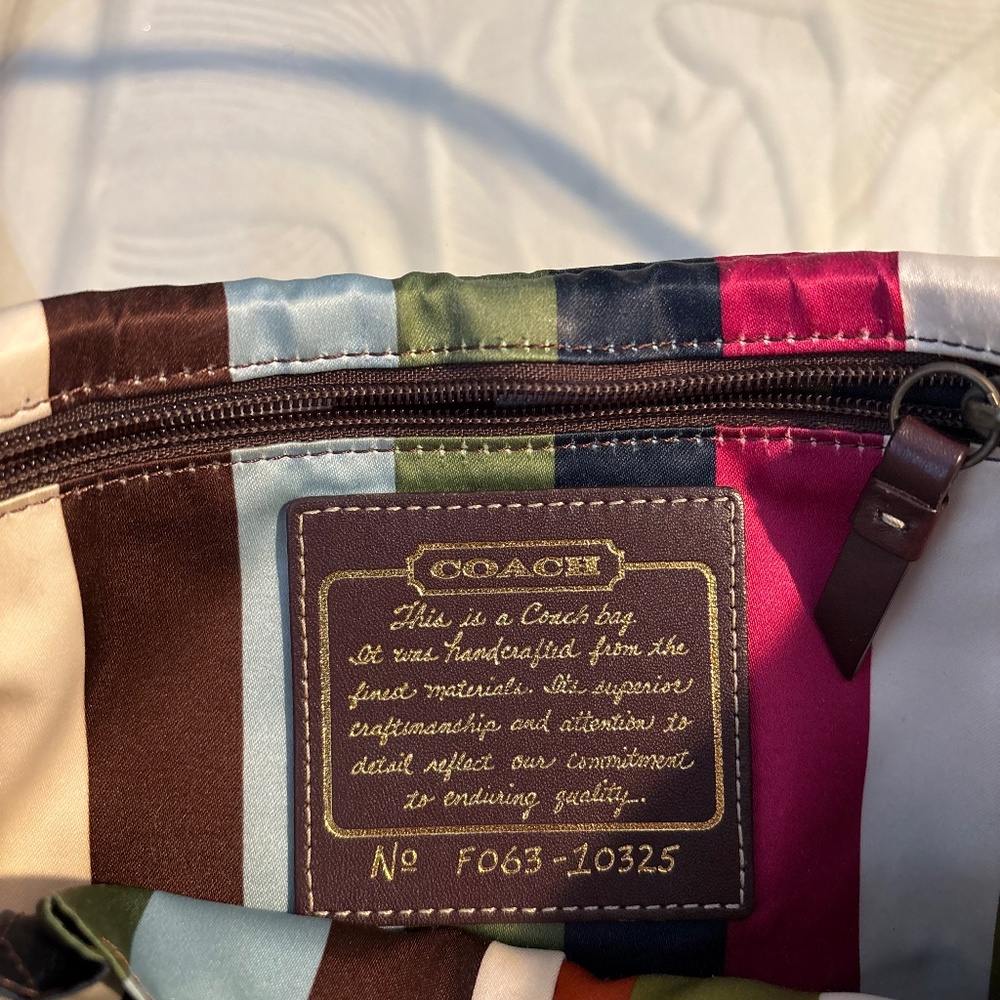 Vintage Coach Legacy Hippie Shoulder Bag Style 10325 – Black Leather with Brass - Picture 4 of 17